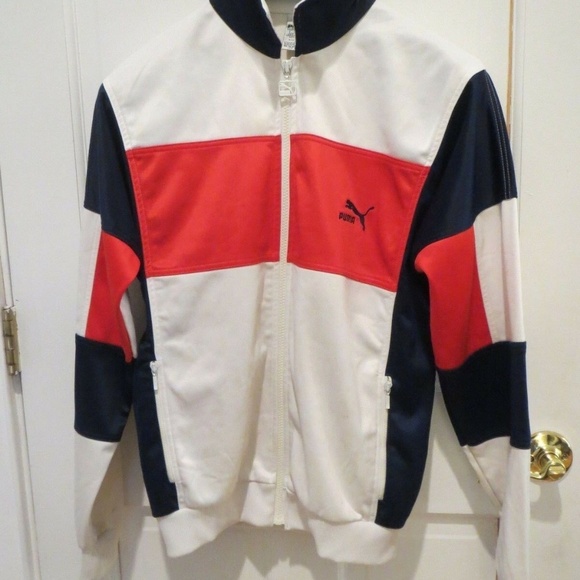 Vintage Puma Running Varsity Track Jacket - Picture 1 of 8